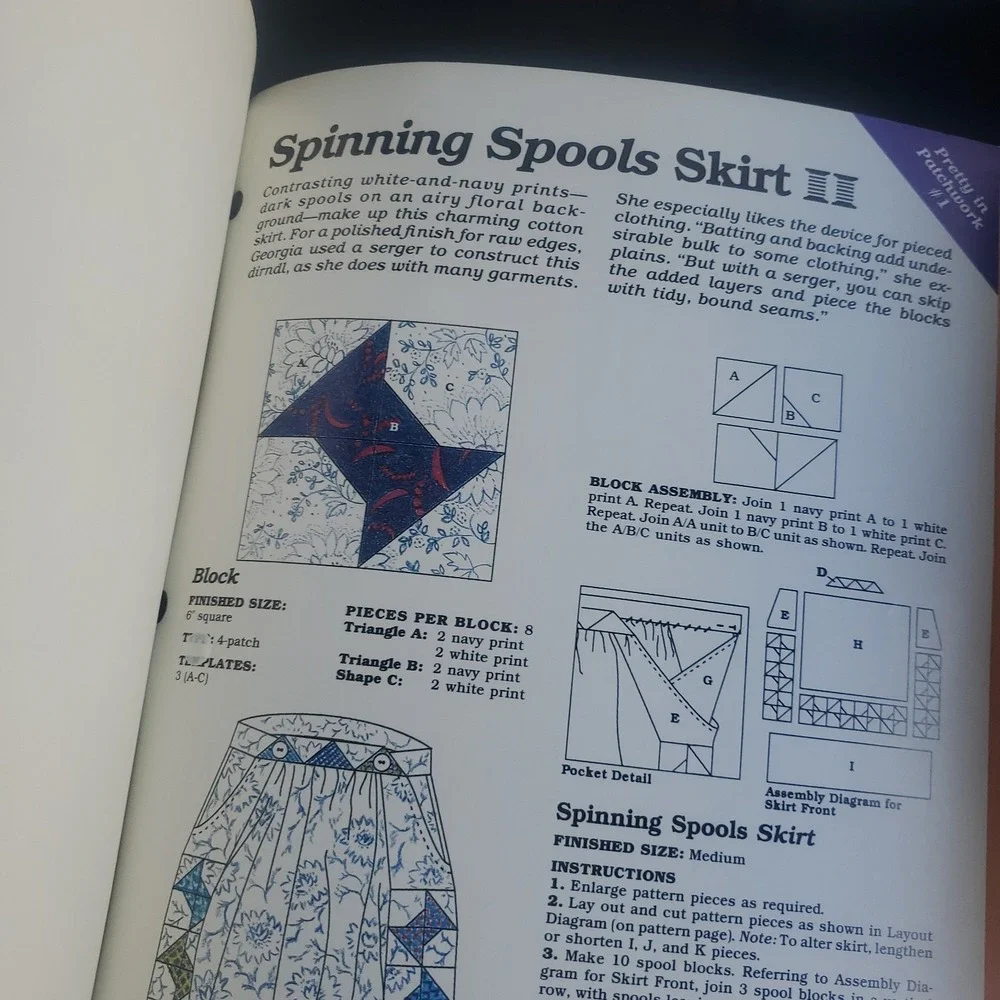 Georgia Bonesteel Spinning Spools A Pattern Club For Quilters- 3 Volume Set